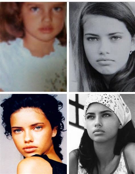 adriana lima de joven|The Transformation Of Adriana Lima From Childhood To 42。